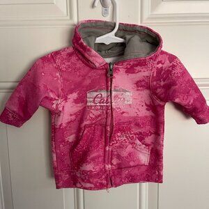 CABELA'S Kids Zippered Sweatshirt in Pink Camo 0-3m Girls Jacket